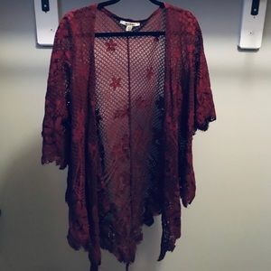 Lace kimono cardigan
